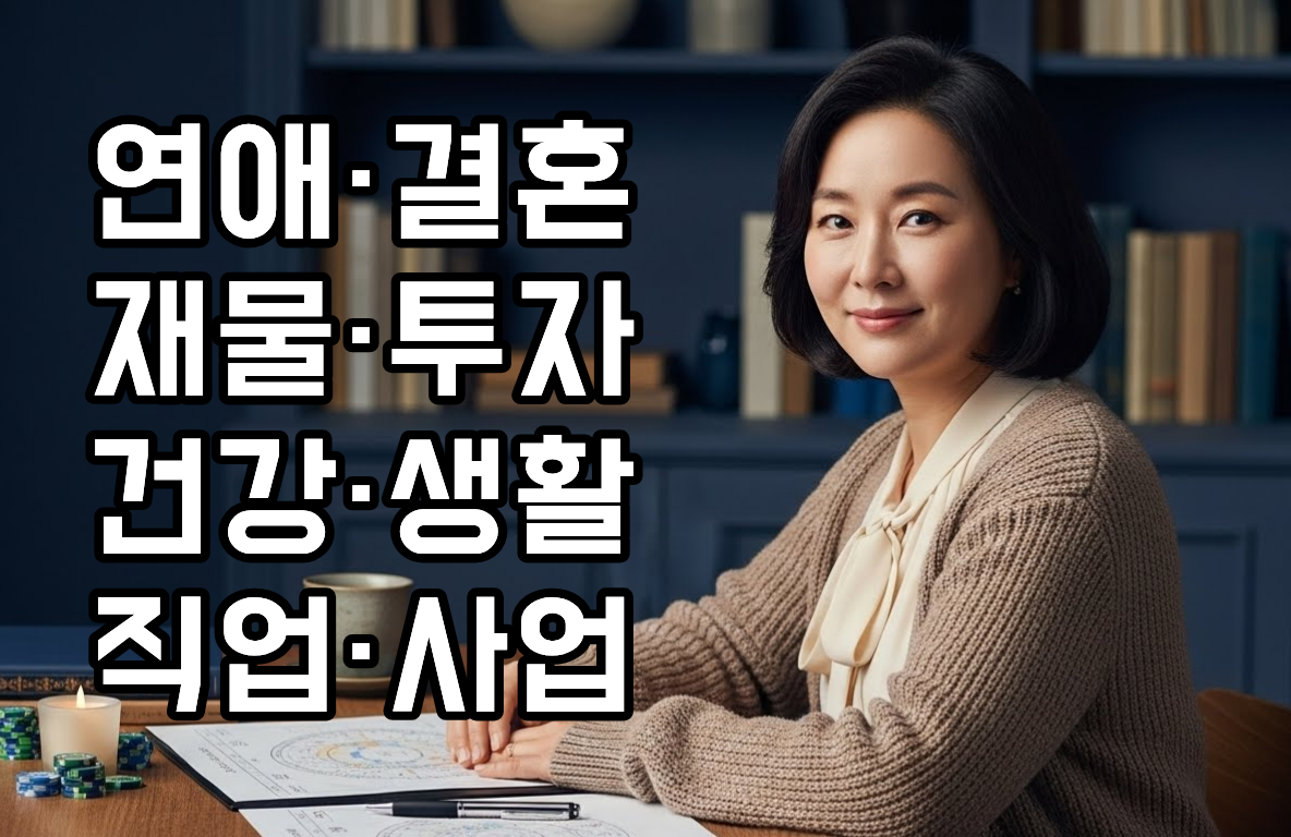 사주 상담 일러스트